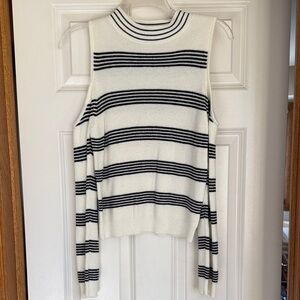 BB Dakota Black and White Striped Sweater